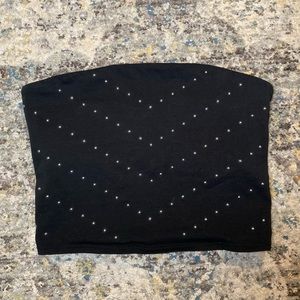 Victoria’s Secret Pink Black Chevron Bandeau Tube Top